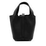 Hermès Black Clemence Picotin Lock 18 Palladium Hardware - Image 5